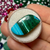 Crisocola Malaquita 23x12mm 04 - comprar online