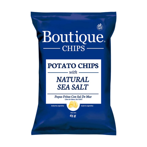 Chips De Papas con Sal Marina x 65 g SIN TACC - BOUTIQUE CHIPS