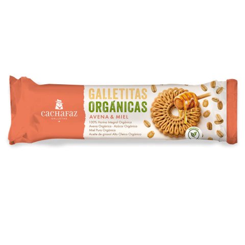 Galletita Avena y Miel Orgánica x 170gr - CACHAFAZ