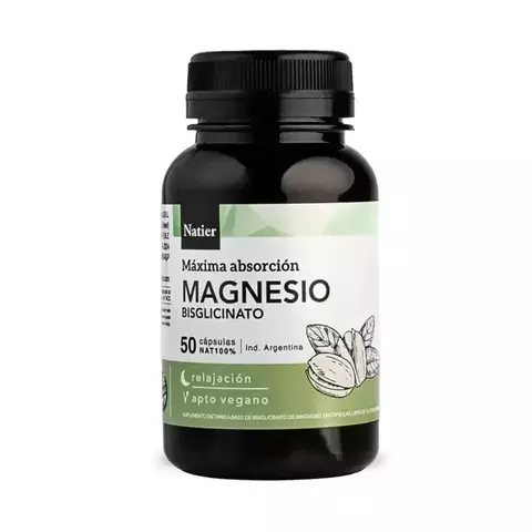 Capsulas de Magnesio Bisglicinato x 50 caps - NATIER - comprar online