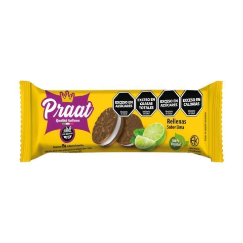 Galletitas dulces de Chocolate sabor a Lima x 85g - PRAAT - comprar online