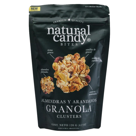 Canela y Arándanos Granola Clusters x 100 gr - NATURAL CANDY - comprar online