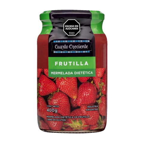 Mermelada de Frutilla Dietética Light x 400gr - CUARTO CRECIENTE