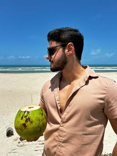 Camisa Linho Rosa Seco