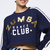 Victory Crew Neck Long Sleeve Boxy Crop Top