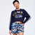 Victory Crew Neck Long Sleeve Boxy Crop Top - comprar online