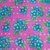 CHITA FLORES AZUIS F/ PINK 3027V1 - comprar online
