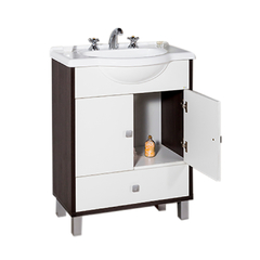 VANITORY ITAR VERONA 60 CM COLOR BLANCO-WENGUE - comprar online