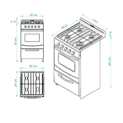 COCINA ESCORIAL CANDOR NEGRA SERIE 2 - Casa Zeila