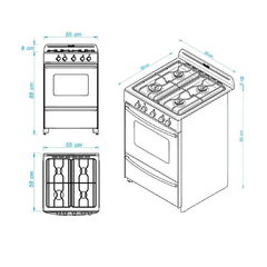 COCINA ESCORIAL MASTER ACERO INOX. en internet