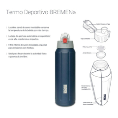 TERMO BREMEN DEPORTIVO 600 ML - comprar online
