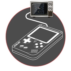 CONSOLA RETROBOY LEVEL UP TRANSPARENTE - comprar online