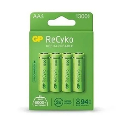 PILA GP RECYKO RECARGABLE AA X4 1300 MAH