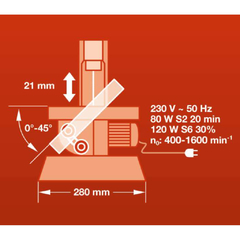 Imagen de CALADORA DE BANCO EINHELL 120W TC-SS 405 E