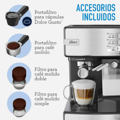 CAFETERA ESPRESSO OSTER PRIMALATTE