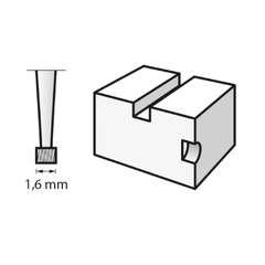 FRESA PARA GRABAR CILINDRICA 1.6MM DREMEL DR109 - comprar online