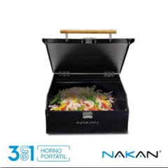 HORNO PORTATIL NAKAN PARA HORNALLAS 3 EN 1 - comprar online
