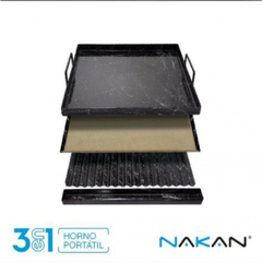 HORNO PORTATIL NAKAN PARA HORNALLAS 3 EN 1 - tienda online
