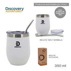 MATE DISCOVERY ACERO INOXIDABLE CON TAPA Y BOMBILLA - comprar online