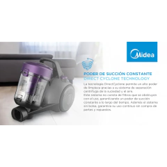 ASPIRADORA MIDEA 1400W SIN BOLSA S214TAR2 en internet