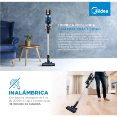 ASPIRADORA MIDEA INALAMBRICA 150W VS-U016WAR1 - Casa Zeila