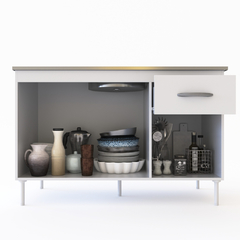 BAJO MESADA DELOS 120CM BLANCO - comprar online