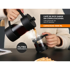 CAFETERA FRANCESA GADNIC PRENSA MANUAL 1L - Casa Zeila