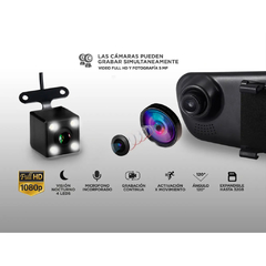 ESPEJOR RETROVISOR CON CAMARA GADNIC 1080P - Casa Zeila