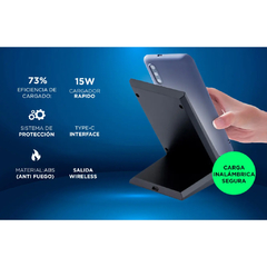 CARGADOR INALAMBRICO GADNIC PARA CELULAR 15W CWIR0002 - comprar online