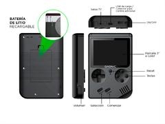 CONSOLA RETRO GADNIC 8 BIT 168 JUEGOS CON CONTROL - tienda online