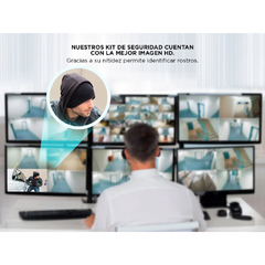 Imagen de CAMARAS DE SEGURIDAD + DVR GADNIC X4 INTERIOR EXTERIOR VISION NOCTURNA