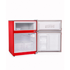 HELADERA NEBA CON FREEZER BAJO MESADA 124 L ROJA en internet