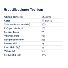 HELADERA ELECTROLUX NO FROST 303 L DFN3500B - tienda online
