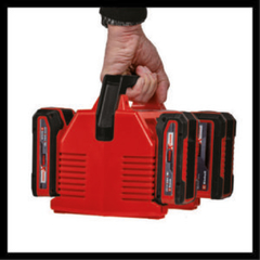 CARGADOR DE BATERIA EINHELL CUADRUPLE PARA 18V - comprar online