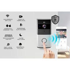 TIMBRE PORTERO INALAMBRICO GADNIC CON WI-FI CAMARA HD - comprar online