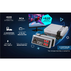CONSOLA RETRO GADNIC RCA 620 JUEGOS - comprar online