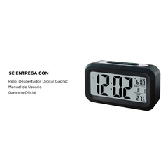 RELOJ DESPERTADOR DIGITAL GADNIC - tienda online