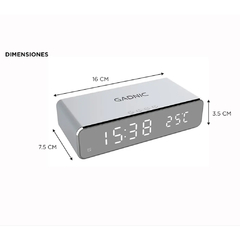 Imagen de RELOJ DESPERTADOR GADNIC CON CARGADOR WIRELESS