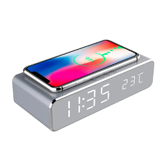 RELOJ DESPERTADOR GADNIC CON CARGADOR WIRELESS