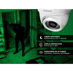 CAMARA DE SEGURIDAD GADNIC C25-1 DOMO VISION NOCTURNA en internet