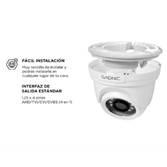 Imagen de CAMARA DE SEGURIDAD GADNIC C25-1 DOMO VISION NOCTURNA