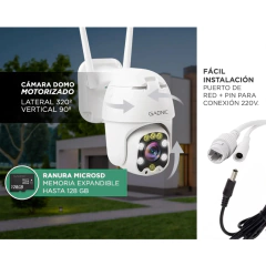 CAMARA DE SEGURIDAD GADNIC DM300W IP WIFI 1080P - tienda online
