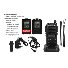 HANDY VHF/UHF BAOFENG UV-82 10W 128 CANALES CON ACCESORIOS