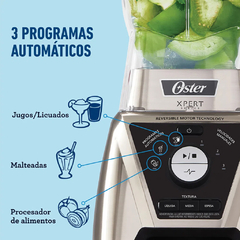 LICUADORA OSTER XPERT SERIES 2L 1100W VASO DE VIDRIO BLST3BC2T - comprar online