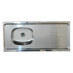 MESADA ACERO INOXIDABLE 120X50 CM DELOS REVERSIBLE