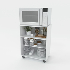 PORTA MICROONDAS DELOS ALFA 2 PUERTAS BLANCO - comprar online