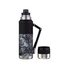 TERMO CONTIGO 1.2 L ACERO INOX CON MANIJA AZUL CARBON