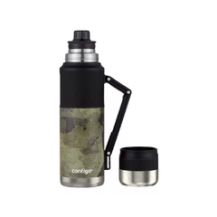 TERMO CONTIGO 1.2 L ACERO INOX CON MANIJA VERDO CAMO