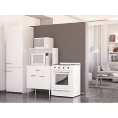 PORTA MICROONDAS DELOS ALFA 80 CM BLANCO en internet