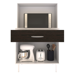 PORTA MICROONDAS DELOS ALFA 80 CM ROBLE NEGRO - comprar online